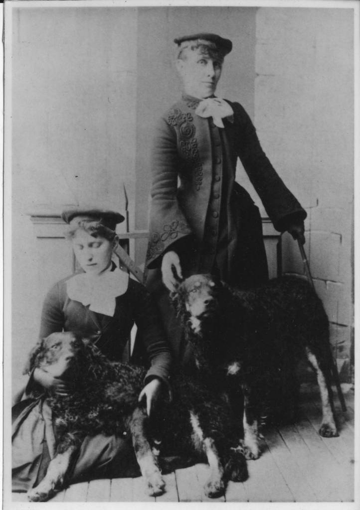 Paulina and Augusta Cohen, 1883. Pauline Cohen standing. Photograph by Reuben Albertstone. PH271.