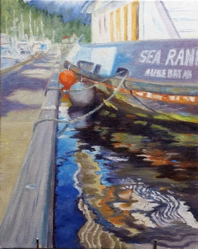 &ldquo;Sea Ranger Reflections&rdquo; by Christine Lewis, the Juneau Artists Gallery&rsquo;s featured artist for December. Courtesy image.