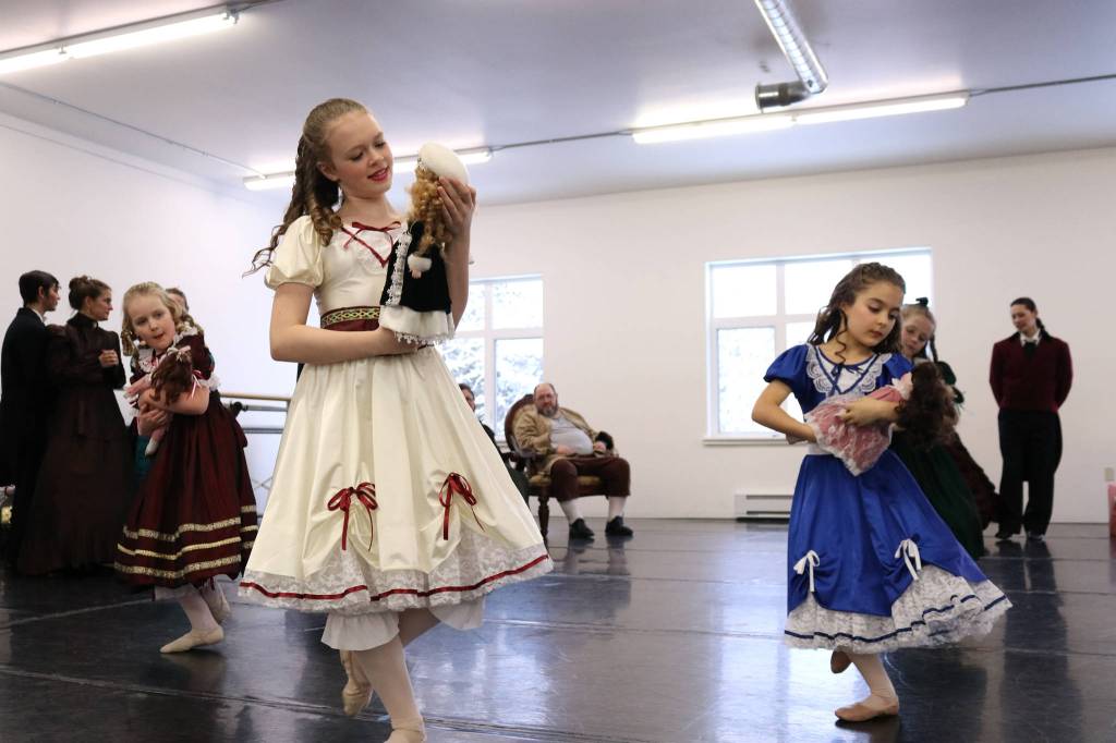 Kristina Parker, 12, plays Clara, the young heroine of the iconic ballet &ldquo;The Nutcracker&rdquo; in this year&rsquo;s Juneau production. (Erin Laughlin | For the Capital City Weekly)