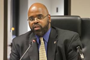 Alaska state Sen. David Wilson, a Republican from Wasilla, addresses reporters Dec. 7 in Anchorage. (Mark Thiessen | The Associated Press File)