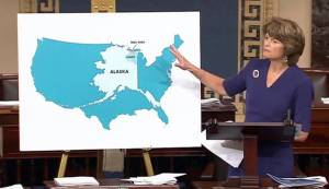 Courtesy Image | C-SPAN  Sen. Lisa Murkowski, R-Alaska, speaks about oil drilling in the Arctic National Wildlife Refuge on Tuesday during debates about the GOP tax cut on the floor of the U.S. Senate.