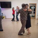 Dancers of all skill levels take to the floor at the weekly Tango class at the Channel Dance Studio on Thursday, Jan. 4, 2018. (Michael Penn | Juneau Empire)