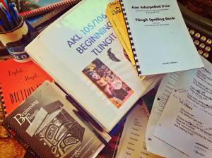 Beginning Tlingit materials. Photo by Vivian Faith Prescott