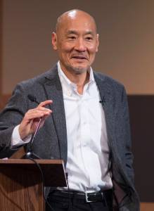 Philip Yun, Executive Director of Ploughshares and a former State Department senior advisor for North Korea Policy under President Bill Clinton, gives a speech for the Juneau World Affairs Council at KTOO on Wednesday, Jan. 24, 2018. (Michael Penn | Juneau Empire)
