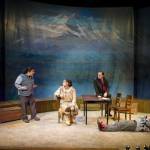 Frank Henry Katasse, left, Erin Tripp, James Sullivan and Alec Shamas rehearse in Perseverance Theatre&rsquo;s production of William Inc. on Tuesday, Jan. 23, 2018.