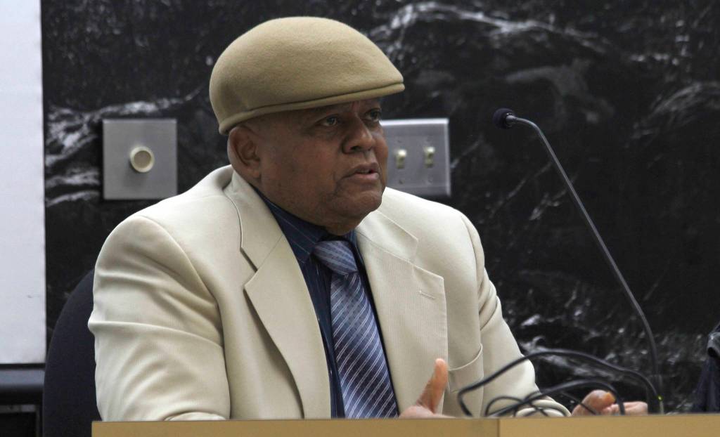 Charles Wilson speaks about Prama Home&rsquo;s application to use a city-owned property for a mix of elder care, child care and services for homeless youth. (Alex McCarthy | Juneau Empire)