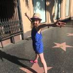 Siena Farr claims a blank star along the Hollywood Walk of Fame as her own. Courtesy of Clint J. Farr