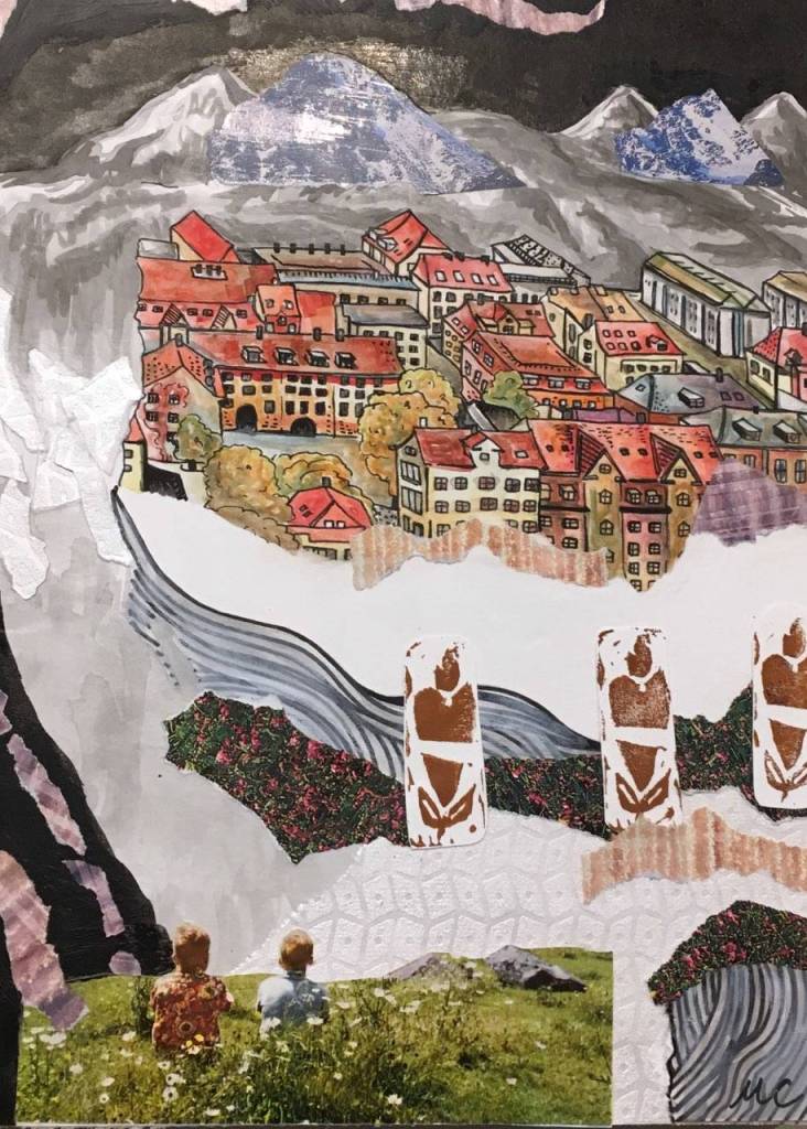 &ldquo;We&rsquo;ll Just Have to Wait and See&rdquo; collage by Megan Chalfant. Courtesy image.