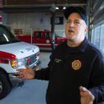 Rob Kindred talks at the Auke Bay Fire Station on Tuesday, Feb. 27, 2018, about his time as a volunteer firefighter for Capital City Fire/Rescue. (Michael Penn | Juneau Empire)