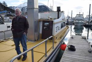 Fisherman Jev Shelton, pictured on his vessel the F/V Kristin Anna on Friday, has been commercial gillnet fishing for salmon on the Taku River for decades. What he&rsquo;s seeing on the water and in his own research doesn&rsquo;t square with Alaska Department of Fish & Game data, the former statistics professor said. Shelton and a group of like-minded gillnetters have argued that flaws in ADFG data are hurting Alaska fishermen in treaty negotiations with Canada. Fish & Game biologists have agreed that they&rsquo;ve been overestimating sockeye and Chinook numbers on the Taku by 30-42 percent, but they say flaws won&rsquo;t hurt current treaty negotiations nor do they paint a more dire picture of salmon stocks. (Kevin Gullufsen | Juneau Empire)