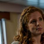 Sierra Gadaire, general manager of Juneau-based Gastineau Guiding Company, speaks to the Empire about spring tourism on Friday, April 13, 2018 aboard the Wilderness Adventurer. (Richard McGrail | Juneau Empire)