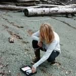 The author&rsquo;s sister, Megan Duncanson, finds a barnacle-encrusted swimming pool cleaning kit last year. All of the vials were unbroken. Tara Neilson | For the Capital City Weekly