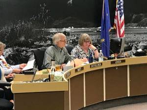 City and Borough of Juneau Finance Director Bob Bartholomew speaks to the City Finance Committee during Wednesday&rsquo;s meeting.