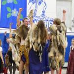 Old melds with new as the Vikings and Valkyries join school children in a traditional Scandinavian dance at Saturday&rsquo;s pageant. Ray Friedlander | For the Capital City Weekly