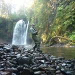 Buck Nelson fishing for salmon during the 70 days he spent surviving off the land on Admiralty Island in 2014.