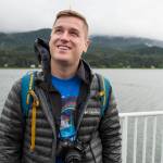 Mikah Meyer visits the Macaulay Salmon Hatchery during a stop in Juneau on Monday, May 28, 2018. Meyer plans visit all 417 National Park Service sites to honor his father who passed from cancer. Juneau will marks his first step in Alaska and the beginning of my Memorial Day to Labor Day summer visiting all 23 of Alaska&rsquo;s NPS sites. (Michael Penn | Juneau Empire)