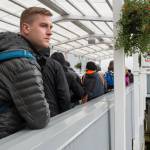 Mikah Meyer visits the Macaulay Salmon Hatchery during a stop in Juneau on Monday, May 28, 2018. Meyer plans visit all 417 National Park Service sites to honor his father who passed from cancer. Juneau will marks his first step in Alaska and the beginning of my Memorial Day to Labor Day summer visiting all 23 of Alaska&rsquo;s NPS sites. (Michael Penn | Juneau Empire)