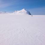 Forest Wagner checking out the route. (Gabe Donohoe | For the Juneau Empire)
