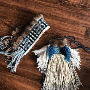 Kinsie&rsquo;s headband and medicine pouch. Courtesy image.