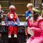 Annie Bartholomew emcees the costume contest before the 2016 Only Fools Run at Midnight Fun Run at Centennial Hall. The race will be housed at the Juneau Arts and Culture Center this year. (Michael Penn | Juneau Empire File)