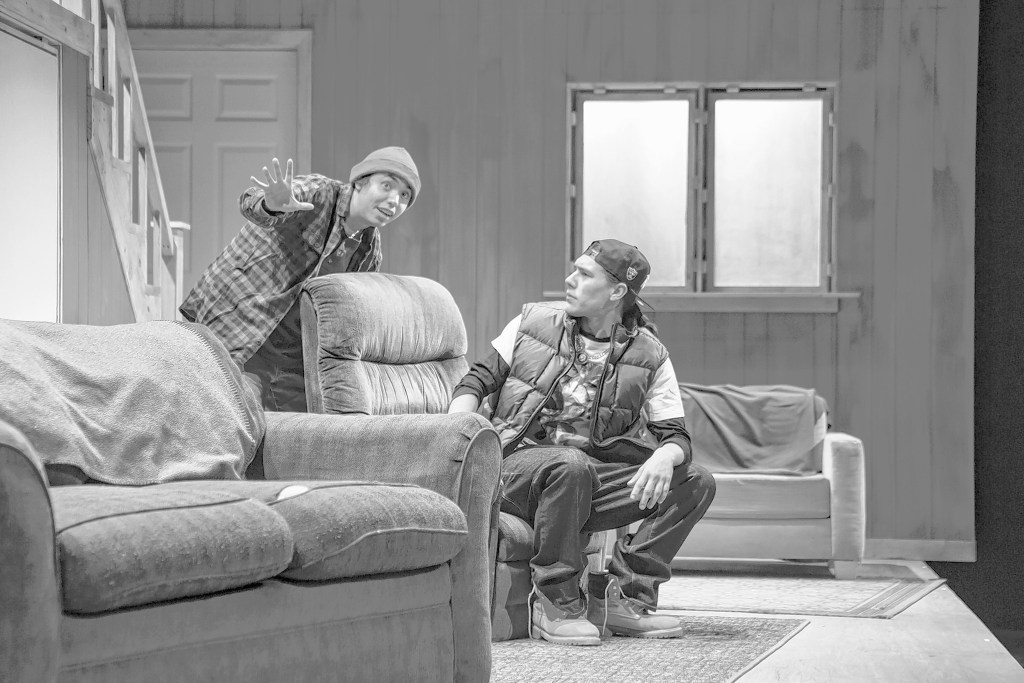 Kholan Studi and Skyler Davis rehearse. Photo by Inua Blevins