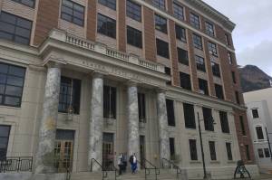 The Alaska State Capitol is seen on May 10, 2018. (James Brooks | Juneau Empire File)