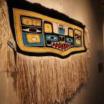 A blanket made by Ricky Tagaban depicting a wolf crest used by his niece was among the works included in his application for an artist award from the Rasmuson Foundation. Tagaban, a weaver and drag queen, was one of 2018s Individual Artist Award Recipients. Photo by Will Peterson.