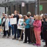 About 200 protesters attended a rally for climate change action at the Alaska Capitol on Saturday, Sept. 8, 2018. (Kevin Gullufsen | Juneau Empire)