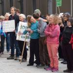 About 200 protesters attended a rally for climate change action at the Alaska Capitol on Saturday, Sept. 8, 2018. (Kevin Gullufsen | Juneau Empire)