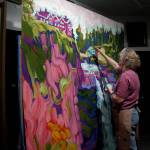 Devita Stipek Writers murals, which appear on board Carnival Cruise Line ships copy the colors and brush strokes of her oil paintings. (Courtesy photo | Ross Writer)
