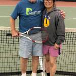 Gale Good, left, and Mona Mametsuka won the Mixed East Bracket championship in the Back To School Doubles Tournament played at the Alaska Club Valley Sept. 14-16. (Courtesy Photo | Mona Mametsuka)