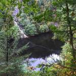 The glory hole at the site of the former Treadwell Mine is pictured Wednesday. (Michael Penn | Juneau Empire)