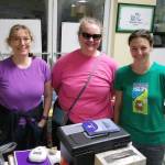From left, Public Health Nurses Vicki Craddick, Peggy Sue Wright and April Rezendes pose for a photo at a North Carolina hurricane shelter on Friday, Sept. 28, 2018. Wright and Rezendes are from Juneau, and Craddick is from Fairbanks. They were dispatched to help in the aftermath of Hurricane Florence. (Courtesy Photo | Peggy Sue Wright)