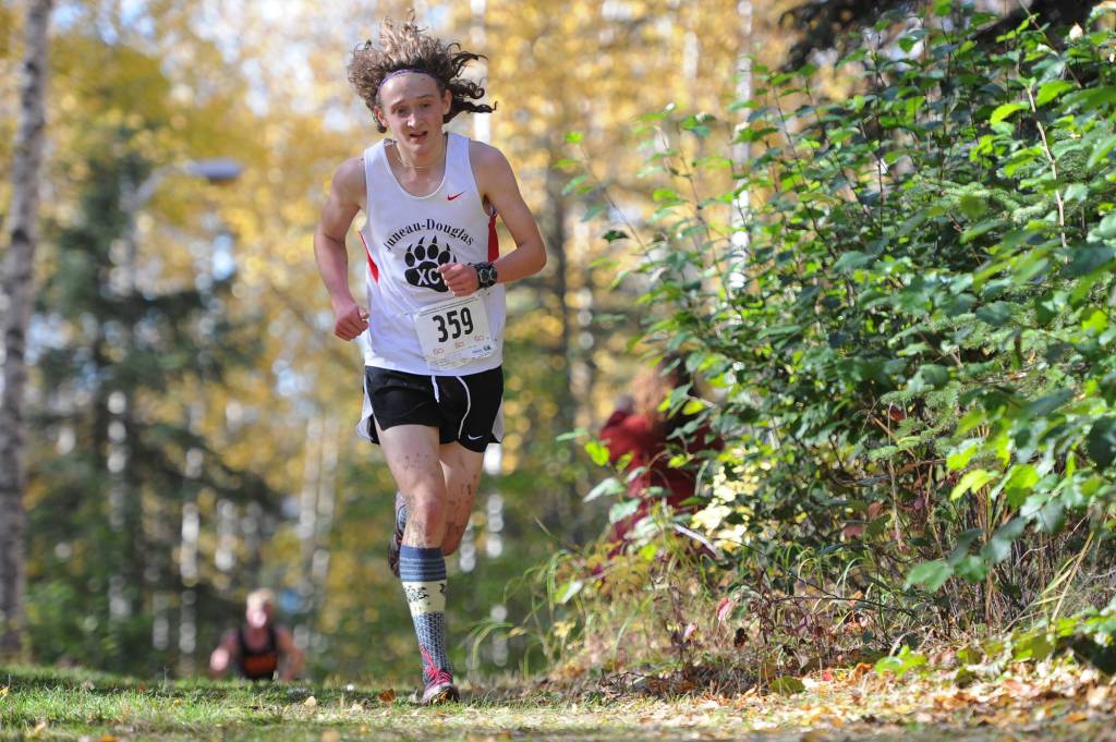 Arne Ellefson-Carnes on the course. (Michael Dinneen | For the Juneau Empire)