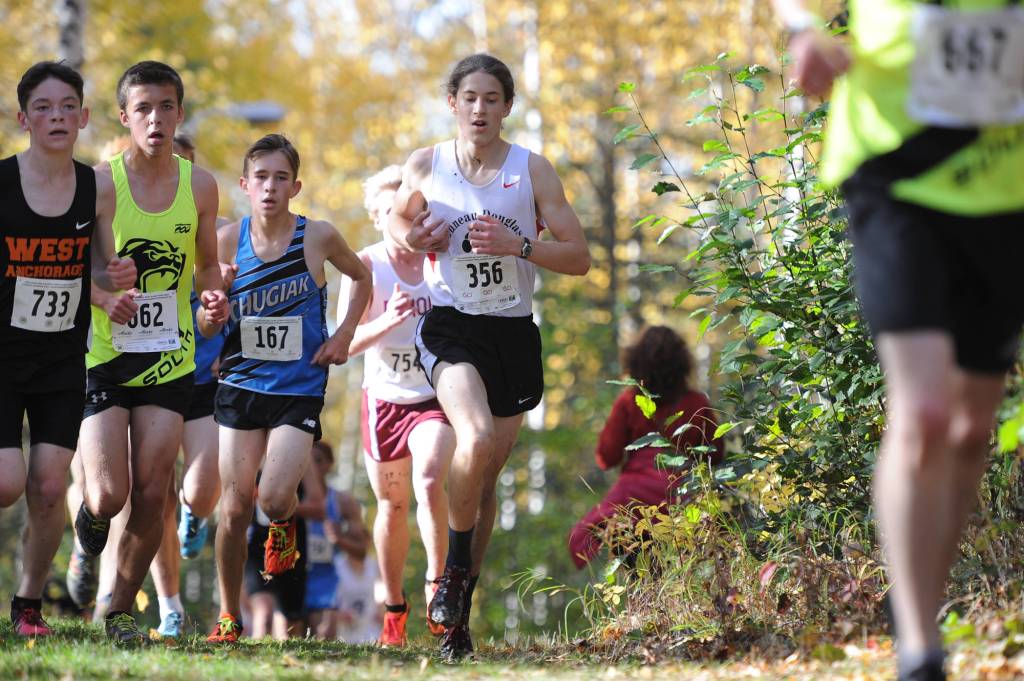 Ambrose Bucy on the course. (Michael Dinneen | For the Juneau Empire)