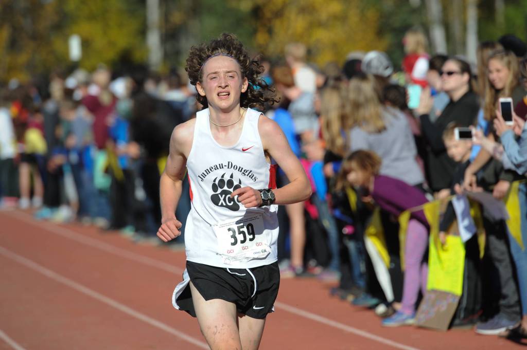 Arne Ellefson-Carnes finishes in fifth place. (Michael Dinneen | For the Juneau Empire)