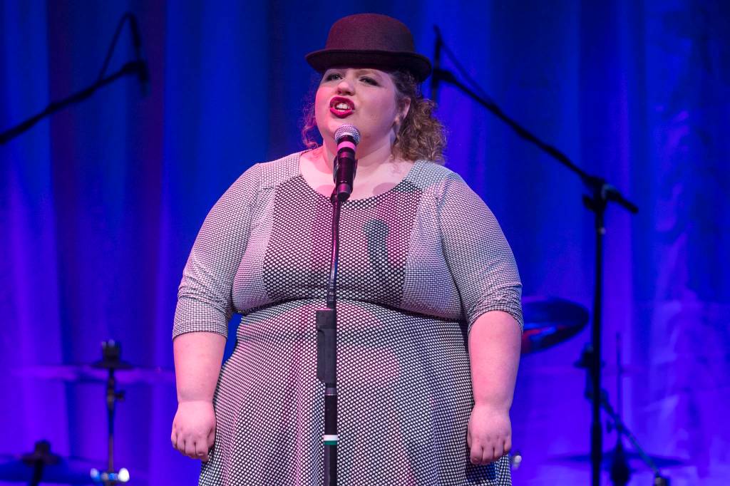 Aria Moore performs at Juneau Lyric Operas production of Whos Your Diva? at Centennial Hall on Saturday, Sept. 29, 2018. (Michael Penn | Juneau Empire)