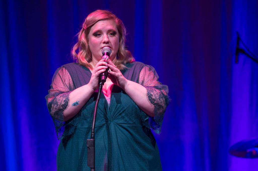 Andria Budbill performs at Juneau Lyric Operas production of Whos Your Diva? at Centennial Hall on Saturday, Sept. 29, 2018. (Michael Penn | Juneau Empire)