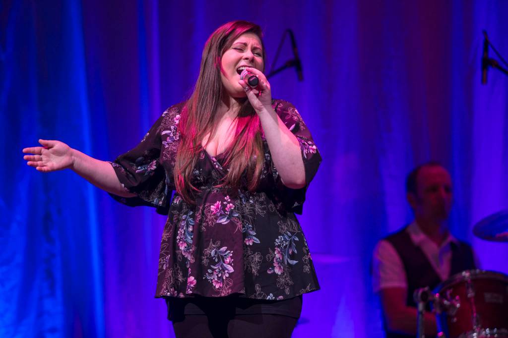 Alyssa Fischer performs at Juneau Lyric Operas production of Whos Your Diva? at Centennial Hall on Saturday, Sept. 29, 2018. (Michael Penn | Juneau Empire)