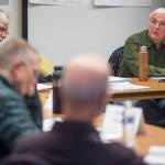Jim Clark speaks during public comment period for the new Roadless Rule advisory committee at Centennial Hall on Wednesday, Oct. 3, 2018. (Michael Penn | Juneau Empire)