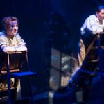 Ashleigh Watt, left, as Emily, and Ty Yamaoka, as George, perform during Our Town at Perseverance Theatre on Thursday, Oct. 4, 2018. (Michael Penn | Juneau Empire)