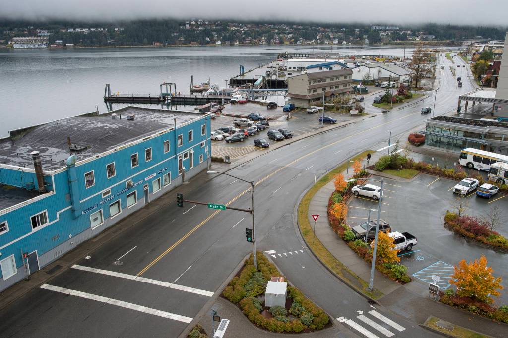 A view of Egan Drive where it connects with Main Street on Thursday, Oct. 11, 2018. The state is in the process of receiving bids for the reconstruction of the road from Main Street to 10th Street.