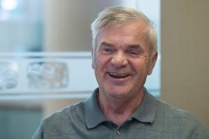 Don Etheridge, running as an independent for state Senate District Q, talks about his campaign during an interview at the Juneau Empire on Tuesday, Oct. 16, 2018. (Michael Penn | Juneau Empire)