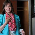 In this July 28, 2018, photo, Alyse Galvin addresses a group of volunteers in Anchorage, Alaska, before they set out to campaign door-to-door on her behalf. Galvin is running against incumbent U.S. Rep. Don Young in the Nov. 6 Election Day. (AP Photo/Mark Thiessen)