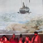 Laser projectors and work by Greg Mitchell, projection designer for The Princess Sophia, allow artwork to tower as a backdrop for The Princess Sophia opera. Local artist Dan Fruits produced 25 pieces of Sophia-themed work for the opera. Fruits said hes been impressed by what Mitchell was able to do with them. (Ben Hohenstatt | Capital City Weekly)