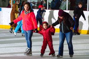 Ice skaters make their way around the ice during the 16th annual Halloween Open Skate on Friday at Treadwell Arena. Juneau Pediatric Dentistry sponsored the event, which was co-hosted by Treadwell Arena and the City and Borough of Juneaus Parks and Recreation Department. (Courtesy Photo | Jeremy Lavender)