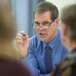 Assembly member and legislative candidate Jerry Nankervis chairs a public safety committee meeting at City Hall on Tuesday, Dec. 5, 2017. (Michael Penn | Juneau Empire file)