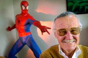 In this April 16, 2002 photo, Stan Lee, creator of comic-book franchises such as Spider-Man, The Incredible Hulk and X-Men, smiles during a photo session in his office in Santa Monica, California. Comic book genius Lee, the architect of the contemporary comic book, has died. He was 95. (Reed Saxon | Associated Press File)