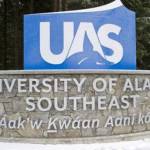 The front sign of University of Alaska Southeast is pictured in this file photo. (Juneau Empire File)