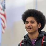 Senior Arias Hoyle is one of a number of Juneau-Douglas High School students looking to add Yadaa.at Kalé, the Tlingit name for Mount Juneau, to the high schools name. (Michael Penn | Juneau Empire)